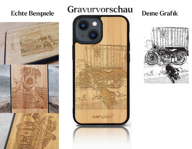 INDIVIDUELL iPhone 14 Bambus-Kunststoff